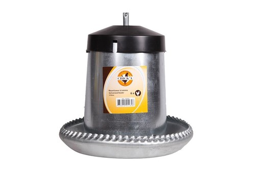 Galvanised poultry feeder - poultry,