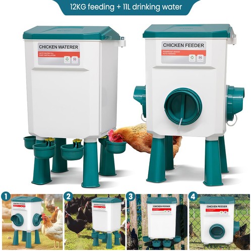 12kg chicken feeder and 11l - 12kg,