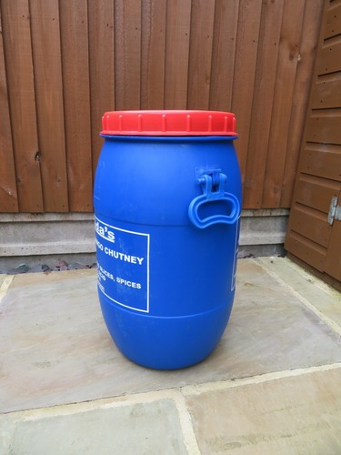 Plastic barrel red - plastic,